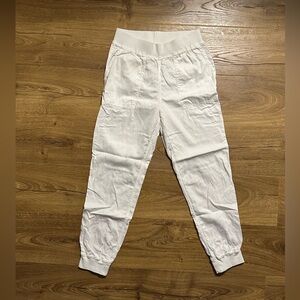 Faherty Pull-On Jogger Pants White Medium